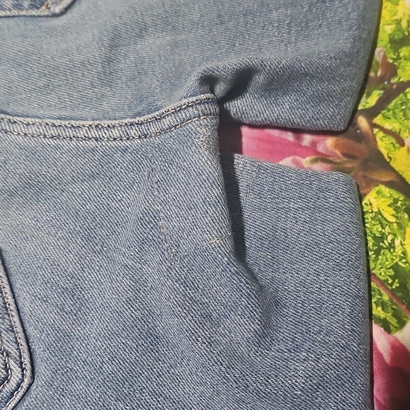 Mother High Waisted Raw Hem Blue Jeans Size 25 - Picture 6 of 9